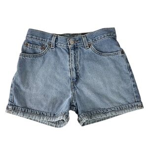 Levi’s Girls 550 High Rise Denim Shorts Size 16 Regular Light Wash